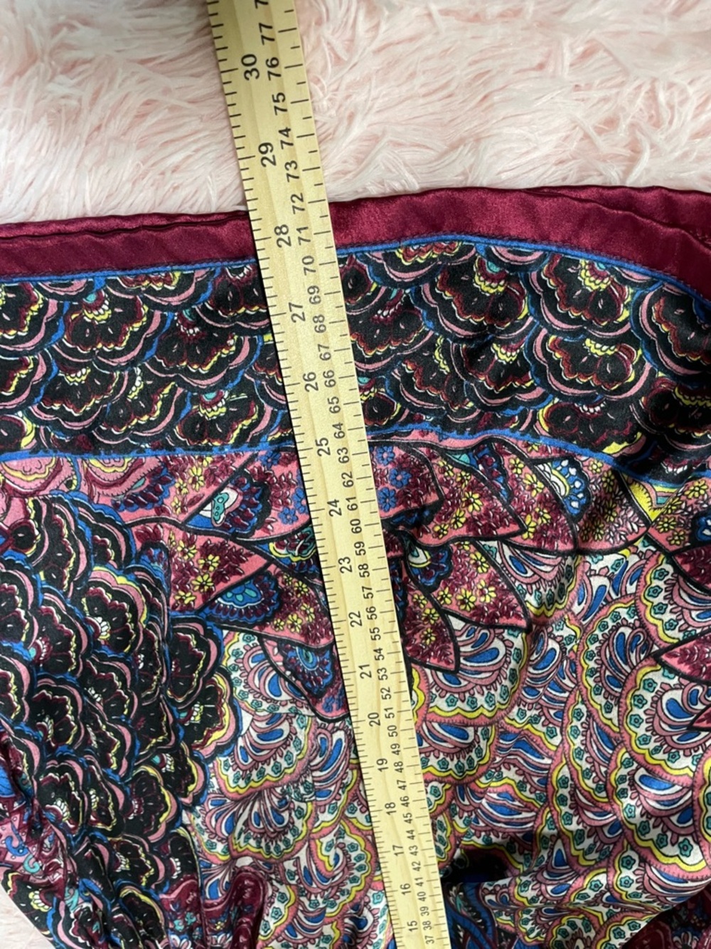 Pinky Multicolor Paisley V-Neck Tunic - Purple, Blue, Pink - Picture 5 of 5